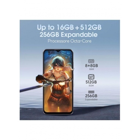 Смартфон Ulefone Note 16 Pro 8/128Gb Blue - фото 9