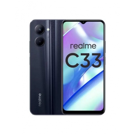 Смартфон Realme C33 4/128Gb Black хорошее состояние - фото 1