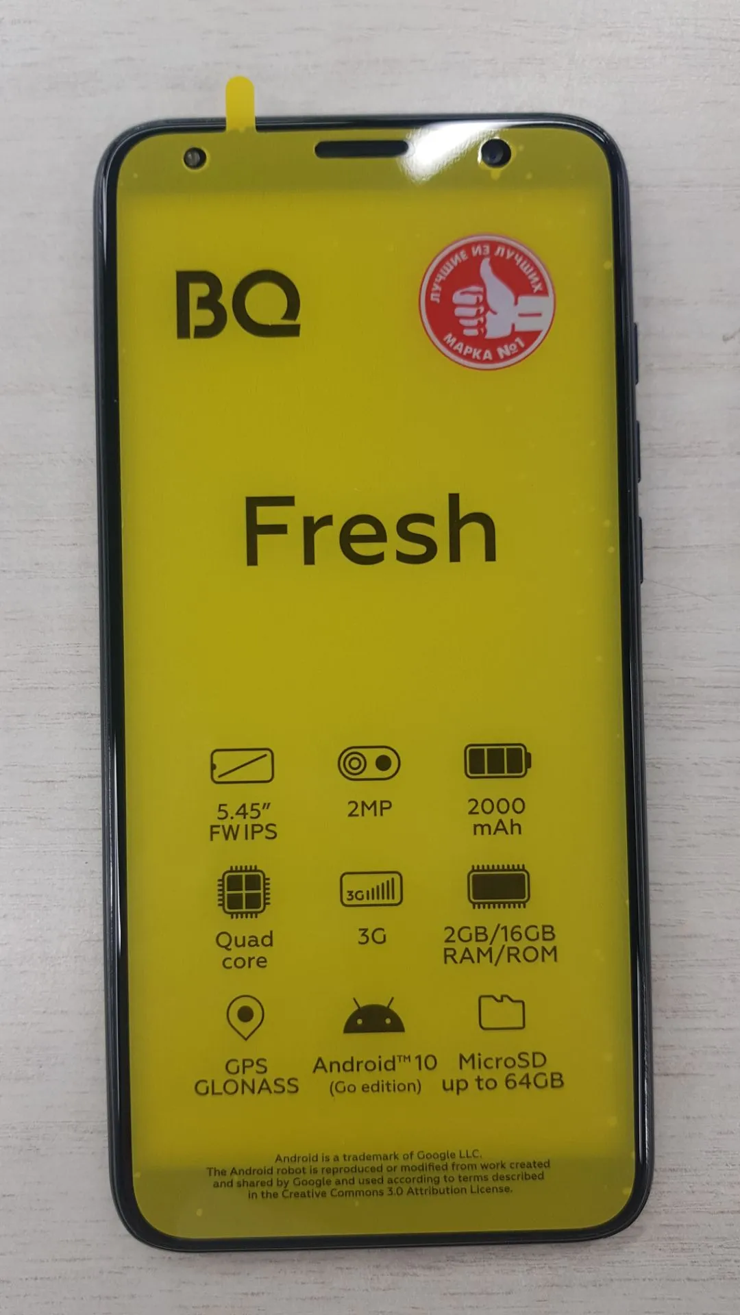 Смартфон BQ 5533G FRESH NIGHT BLUE отличное состояние - фото 3