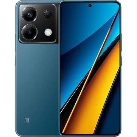 Смартфон POCO X6 5G RU 8/256Gb Blue - фото 1