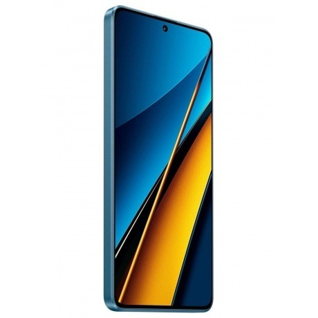 Смартфон Poco X6 5G 12/256Gb Blue - фото 4