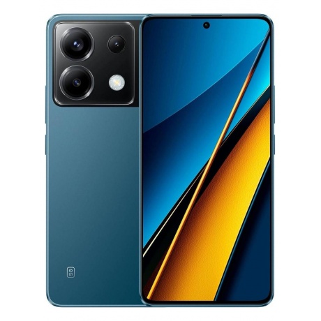 Смартфон Poco X6 5G 12/256Gb Blue - фото 1