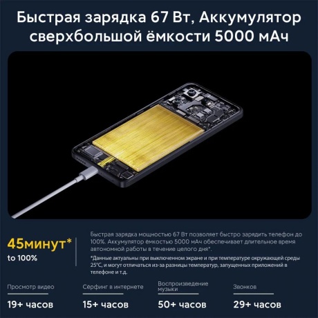 Смартфон POCO X6 Pro 5G RU 12/512Gb Yellow - фото 22