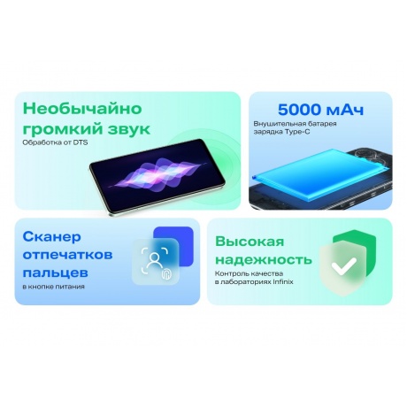 Смартфон Infinix Smart 8 X6525 4/128Gb Green - фото 21