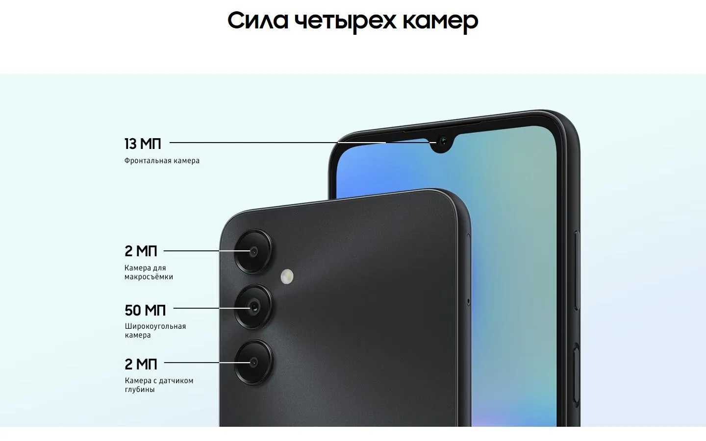 Смартфон Samsung Galaxy A05s 4/128Gb (SM-A057FZKGMEA) Black - фото 16