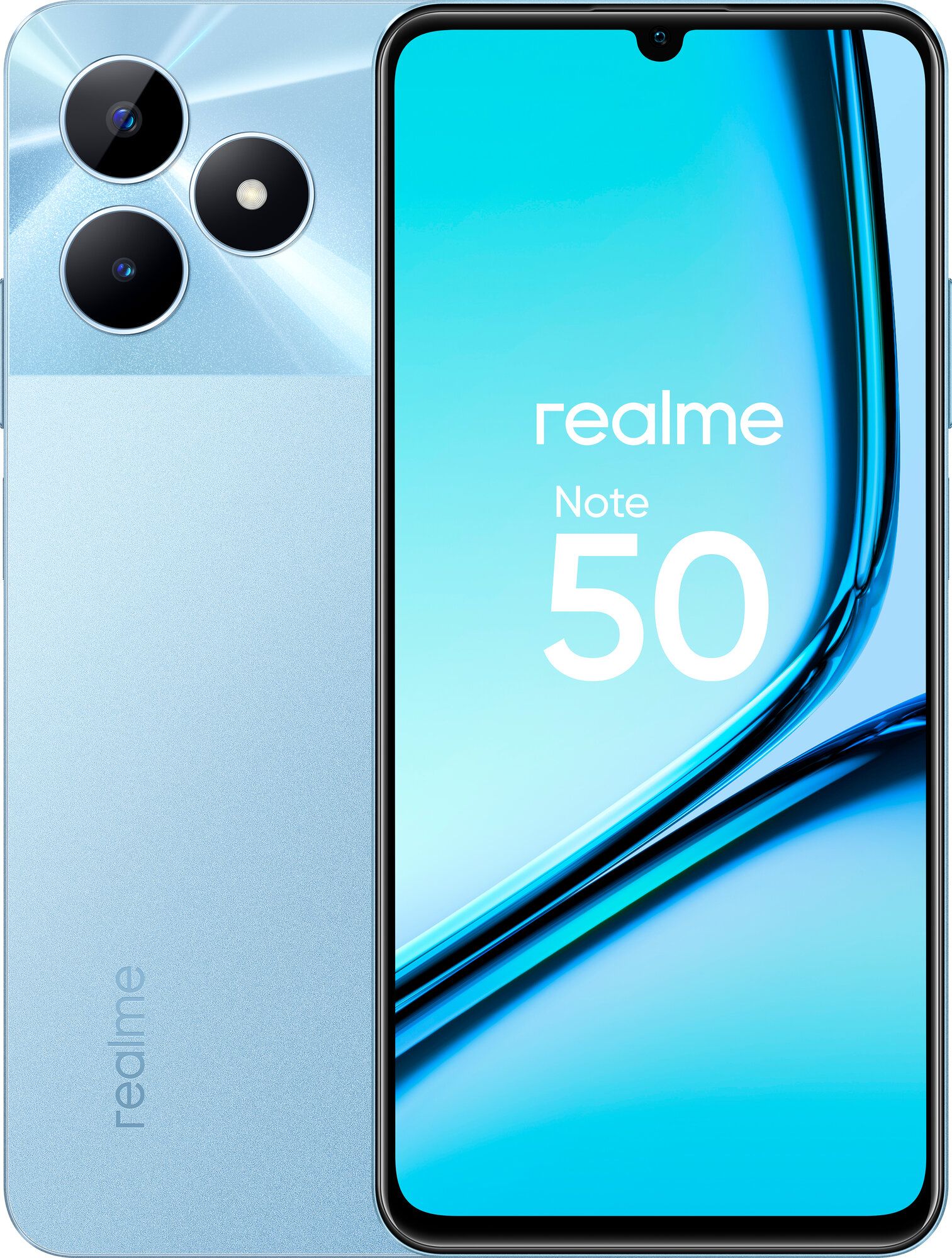 телефон realme note 50 4 128gb голубой rmx3834 Смартфон Realme Note 50 4/128Gb Sky Blue