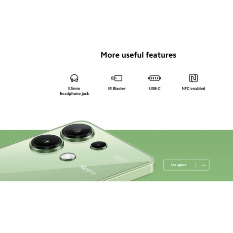 Смартфон Xiaomi Redmi Note 13 8/128Gb Mint Green - фото 41