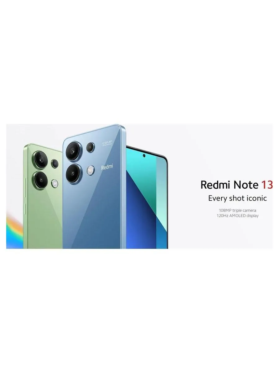 Смартфон Xiaomi Redmi Note 13 8/256Gb Mint Green - фото 14