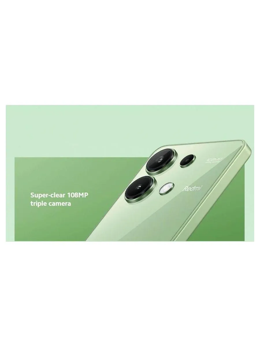 Смартфон Xiaomi Redmi Note 13 8/256Gb Mint Green - фото 15