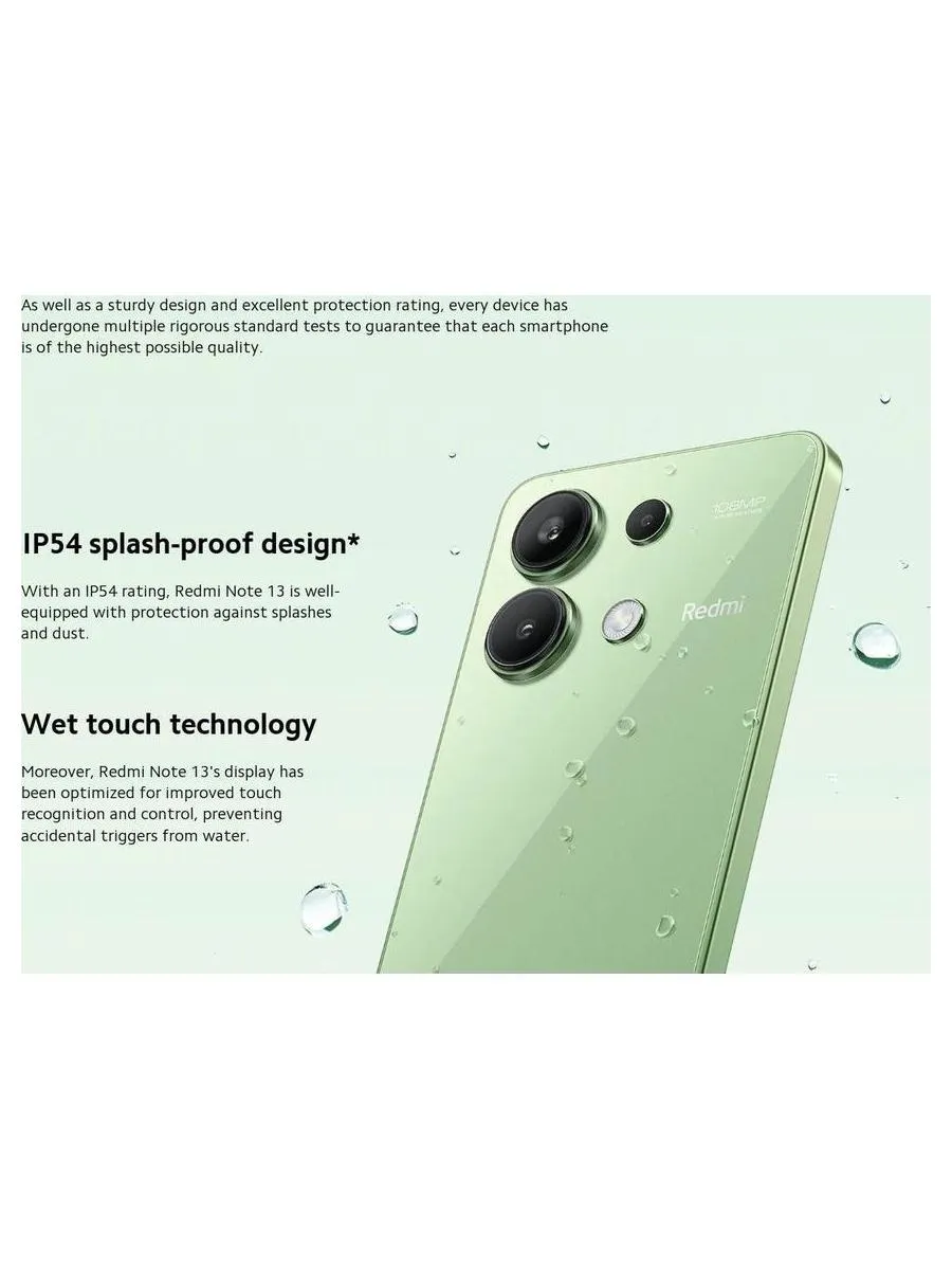 Смартфон Xiaomi Redmi Note 13 8/256Gb Mint Green - фото 38