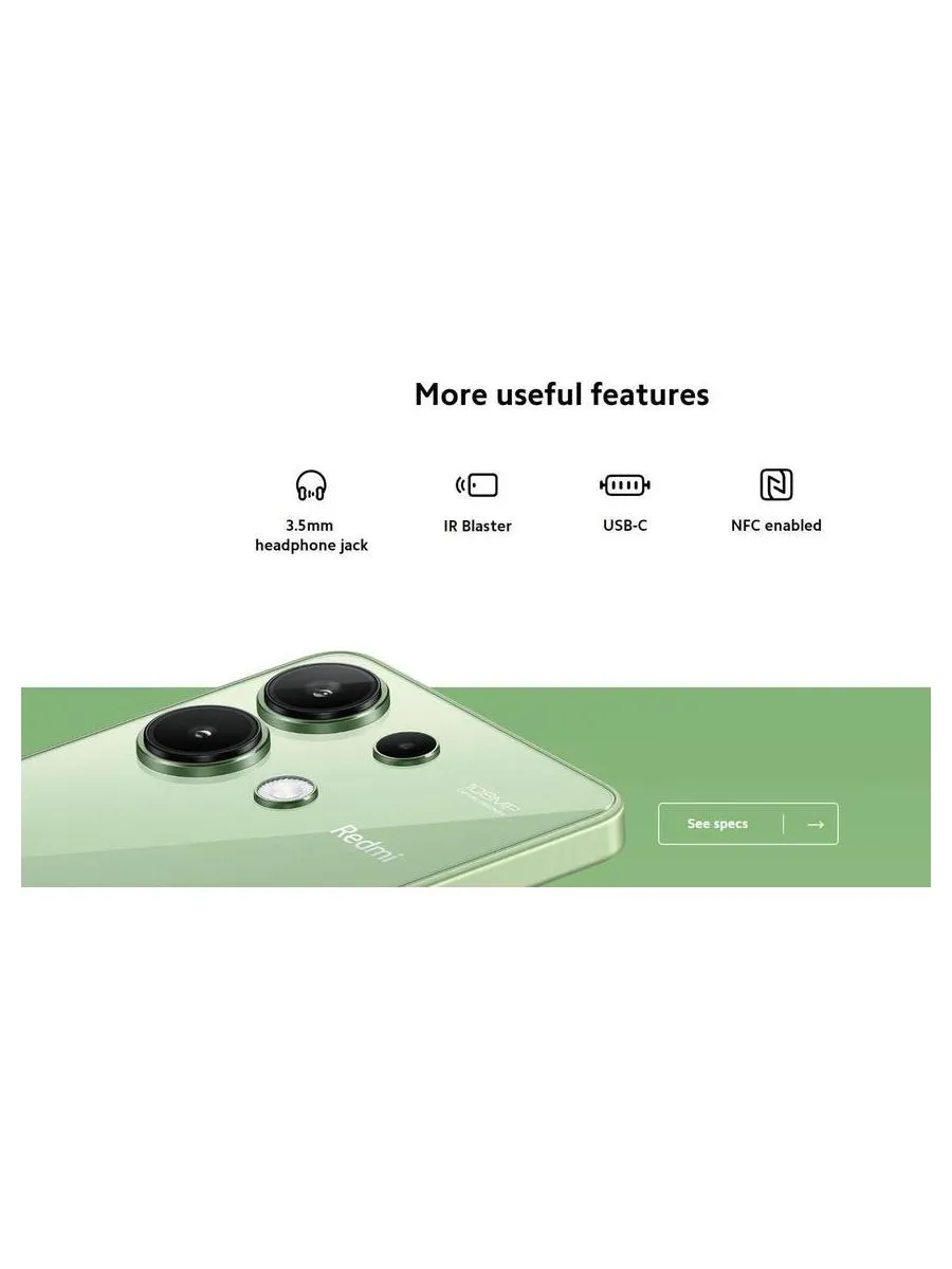 Смартфон Xiaomi Redmi Note 13 8/256Gb Mint Green - фото 41