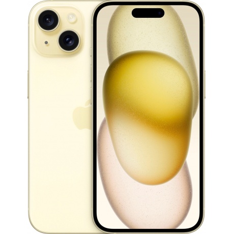 Смартфон Apple iPhone 15 128Gb Yellow MV9L3CH/A - фото 1