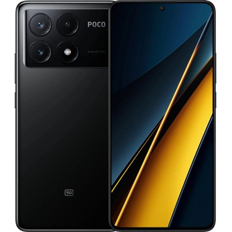 Смартфон Poco X6 Pro 5G 12/512Gb Black - фото 1