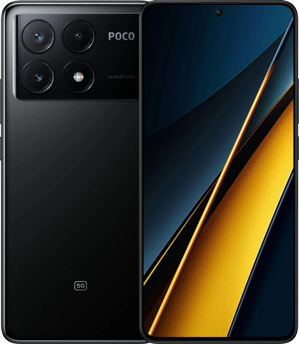 Смартфон Poco X6 Pro 5G 12/512Gb Black смартфон poco x6 5g 12 512gb синий