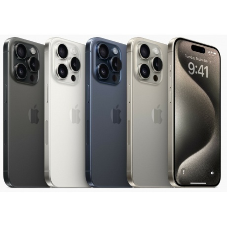 Смартфон Apple IPhone 15 Pro Max 1Tb White Titanium MU7H3ZD/A - фото 10