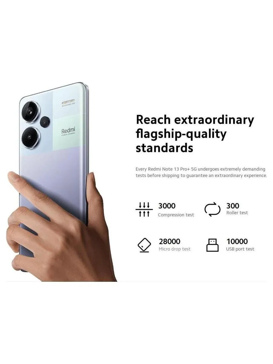 Смартфон Xiaomi Redmi Note 13 Pro+ 5G 12/512Gb Moonlight White - фото 34
