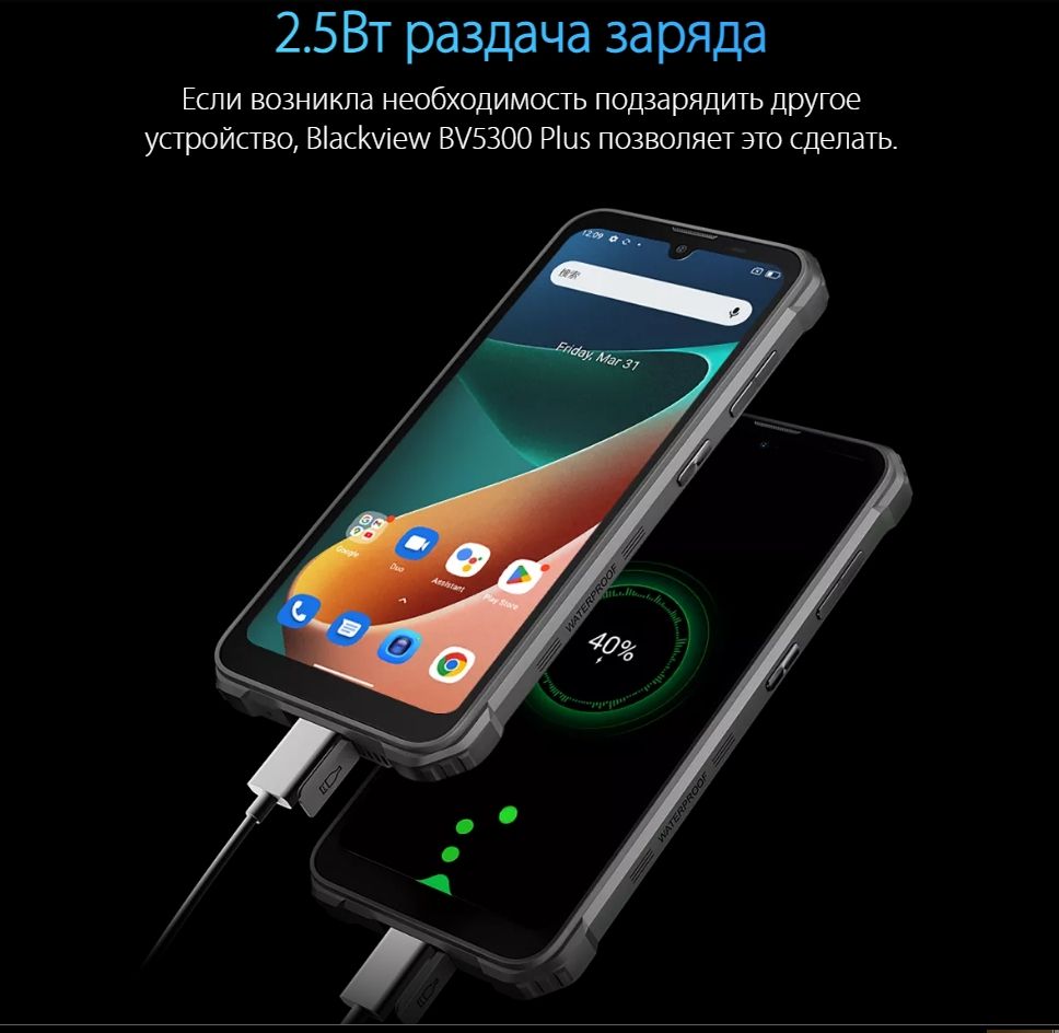 Смартфон Blackview BV5300 Plus 8/128Gb Orange – купить в Москве |  интернет-магазин KotoFoto.ru