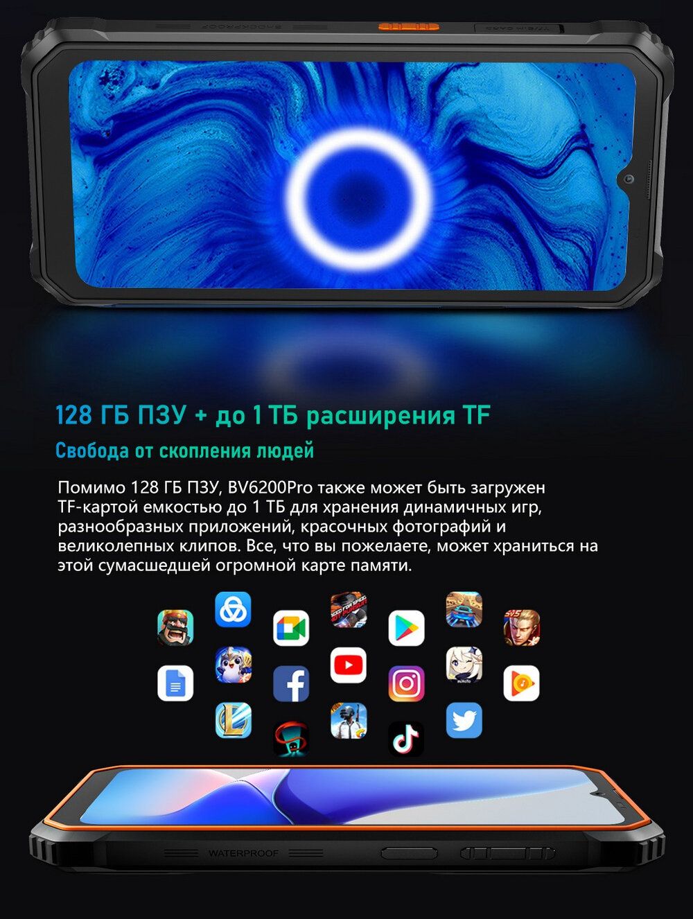 Смартфон Blackview BV6200 Pro 6/128Gb Green – купить в Санкт-Петербурге |  интернет-магазин KotoFoto.ru