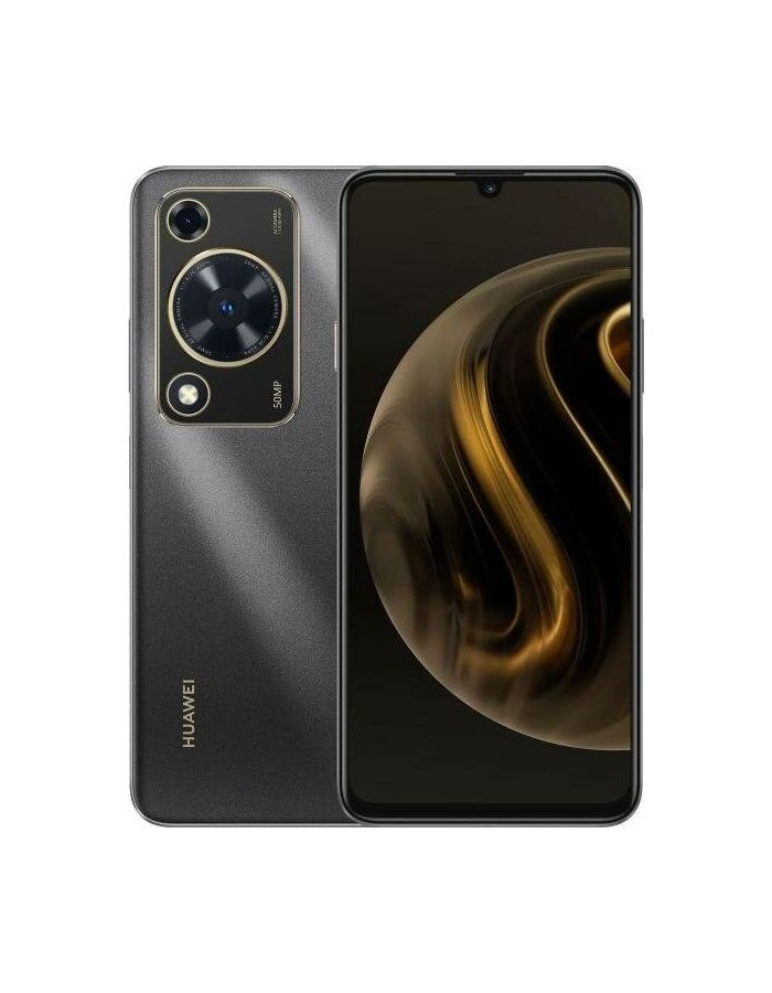 Смартфон Huawei Nova Y72 8+128 Gb Black 51097SEC пленка защитная гидрогелевая krutoff для huawei nova lite задняя сторона текстура ромб