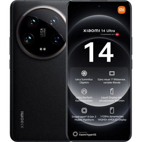 Смартфон Xiaomi 14 Ultra RU 16/512Gb Black - фото 1