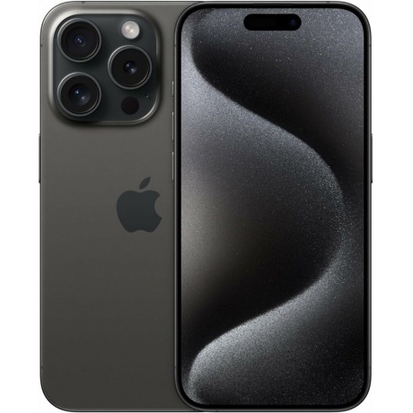 Смартфон Apple iPhone 15 Pro 128Gb (MTQ43CH/A) Black Titanium - фото 1