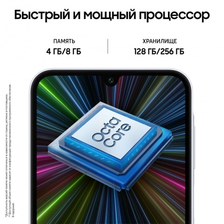 Смартфон Samsung Galaxy A15 8/256Gb Sky Blue SM-A155FLBICAU - фото 14