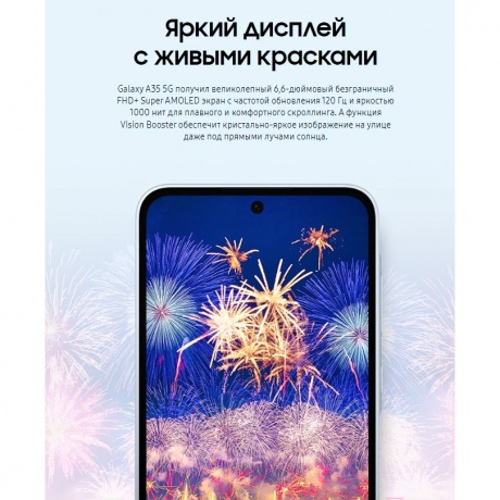 Смартфон Samsung Galaxy A35 8/256Gb (SM-A356EZKGCAU) Dark Blue - фото 16