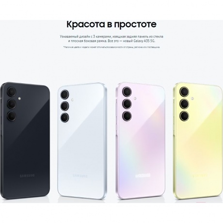 Смартфон Samsung Galaxy A35 8/256Gb (SM-A356EZKGCAU) Dark Blue - фото 10