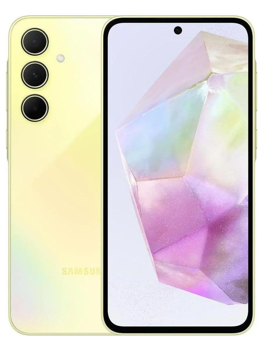 Смартфон Samsung Galaxy A35 8/256Gb (SM-A356EZYGCAU) Yellow - фото 1