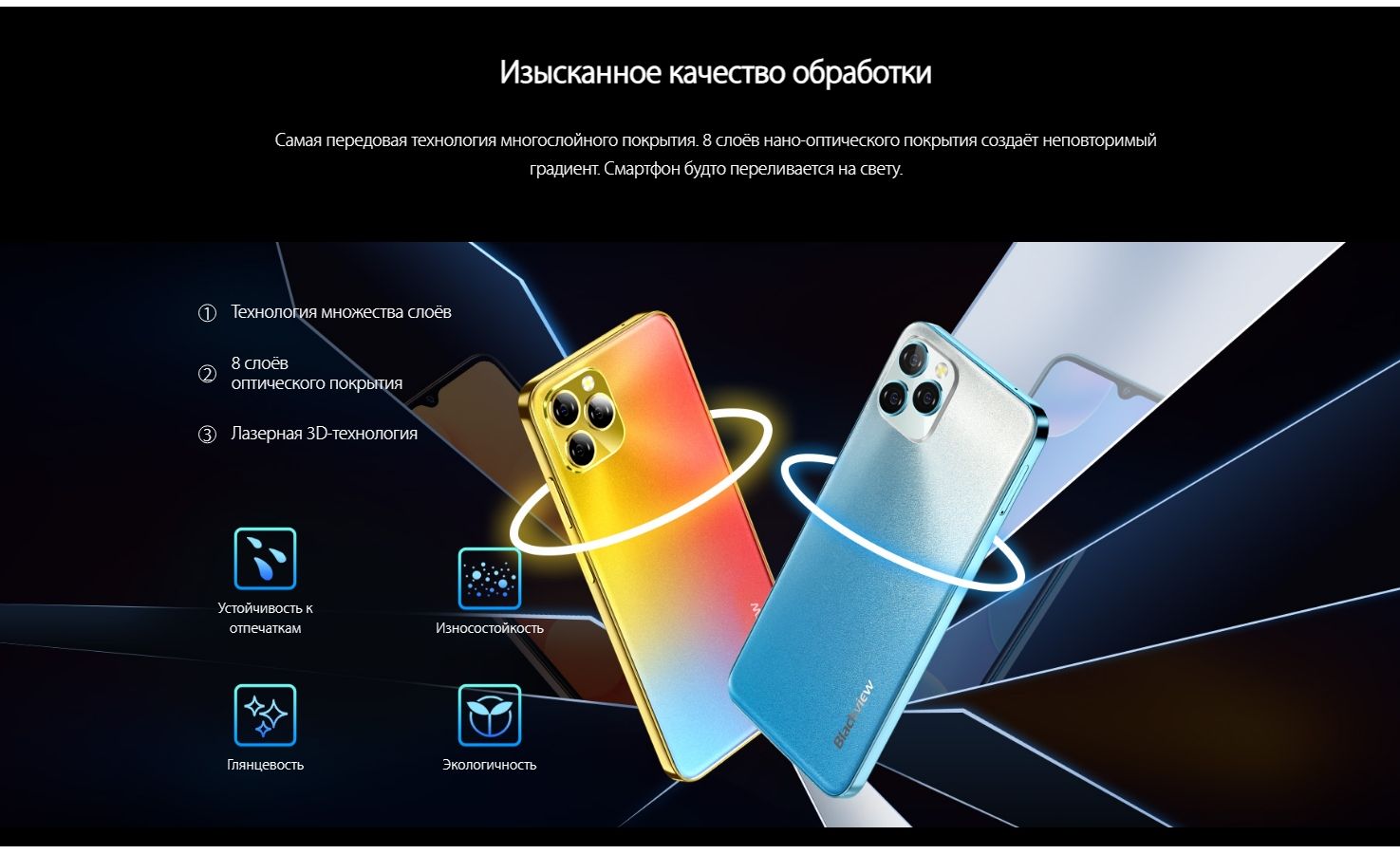 Смартфон Blackview A95 8/128Gb Black – купить в Санкт-Петербурге |  интернет-магазин KotoFoto.ru