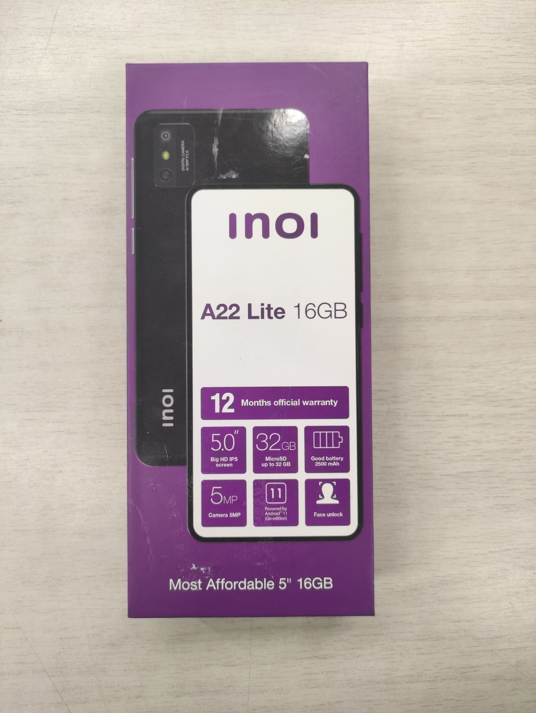 Смартфон Inoi A22 Lite 16Gb Black отличное состояние - фото 4