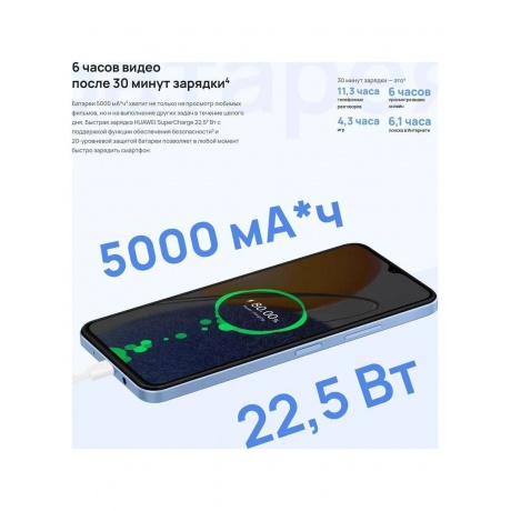 Смартфон Huawei Nova Y61 4/128Gb Blue - фото 50