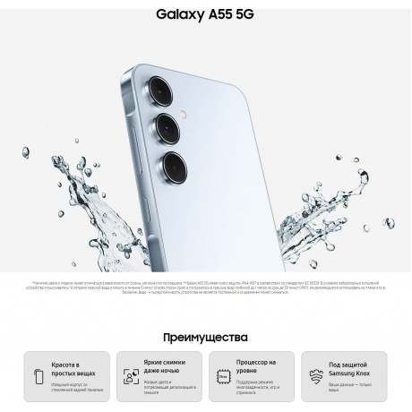 Смартфон Samsung Galaxy A55 8/128GB Awesome Navy SM-A556EZKVMEA - фото 15