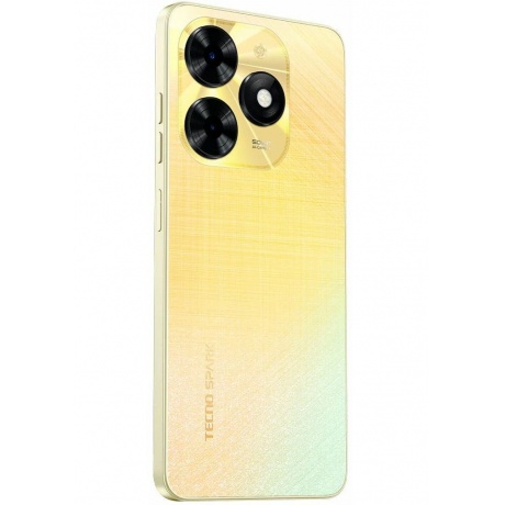 Смартфон Tecno Spark 20C 4/128Gb Alpenglow Gold - фото 5