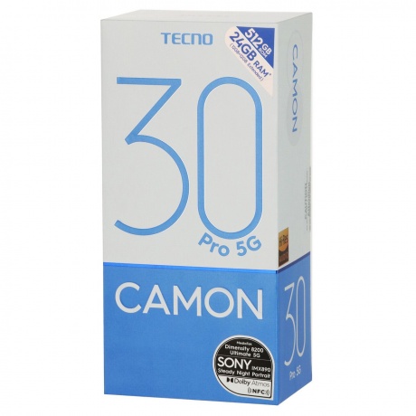 Смартфон Tecno Camon 30 Pro 5G 12/256GB Snowy Silver - фото 21