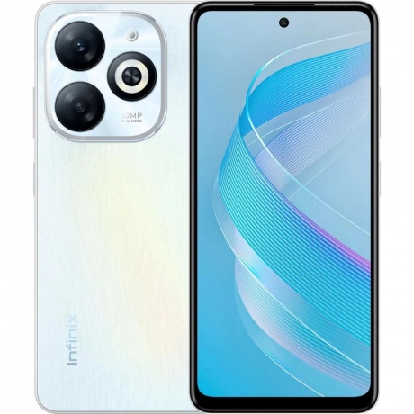 Смартфон Infinix Smart 8 Pro 4/256Gb Galaxy White - фото 1