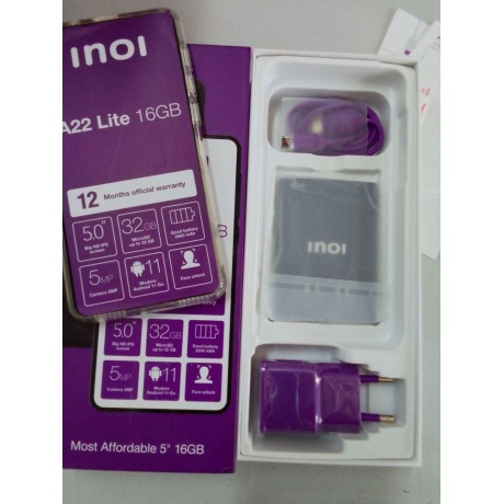 Смартфон Inoi A22 Lite 16Gb Black  - фото 2