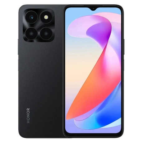 Смартфон Honor X6A 6/128Gb (5109AVSV) Black - фото 1