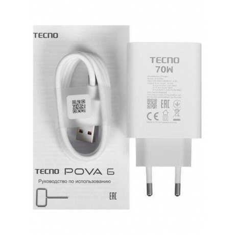 Смартфон Tecno Pova 6 12/256Gb Blue - фото 13