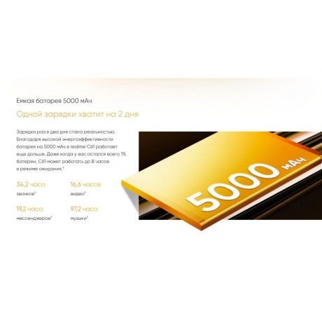 Смартфон Realme C61 8/256Gb Gold - фото 21