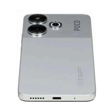 Смартфон Poco M6 8/256 Silver - фото 22