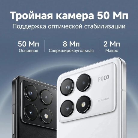 Смартфон Poco F6 Pro RU 12/512Gb Black - фото 16
