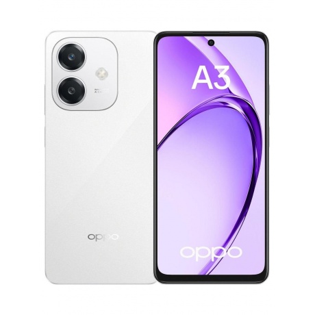 Смартфон Oppo A3 6/256Gb White - фото 1