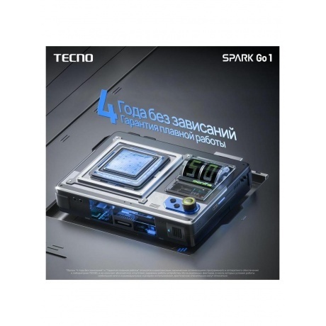 Смартфон Tecno Spark Go 1 3/64Gb Startrail Black - фото 10