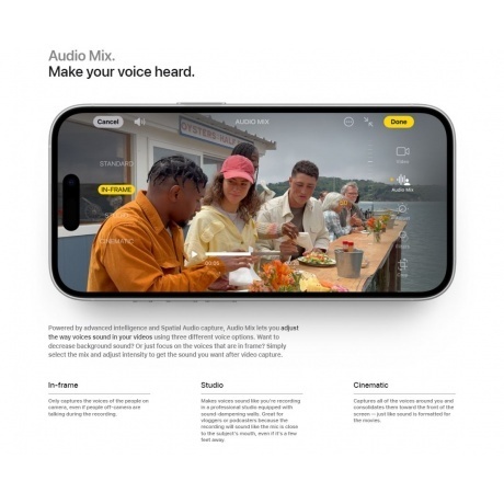 Смартфон Apple iPhone 16 128Gb (MYE93HN/A) White - фото 9