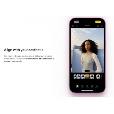 Смартфон Apple iPhone 16 128Gb (MYEA3HN/A) Pink - фото 11