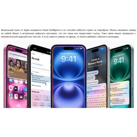 Смартфон Apple iPhone 16 128Gb (MYEC3HN/A) Ultramarine - фото 36