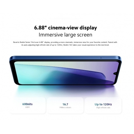 Смартфон Xiaomi Redmi 14C 8/256Gb Midnight Black - фото 20