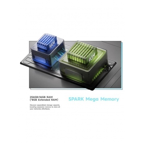 Смартфон Tecno Spark 30 5G 6/128Gb Midnight Shadow - фото 15