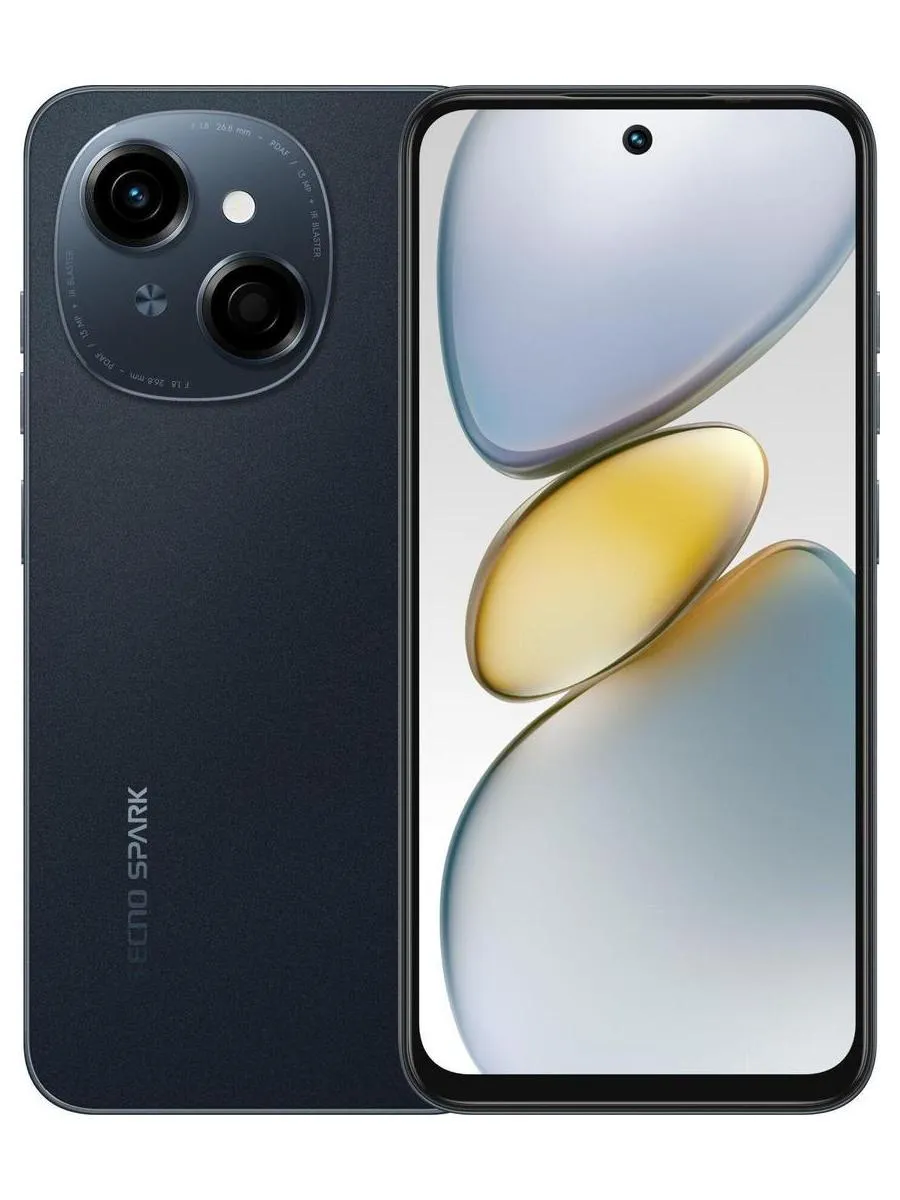 Смартфон Tecno Spark Go 1 4/64Gb Startrail Black - фото 1